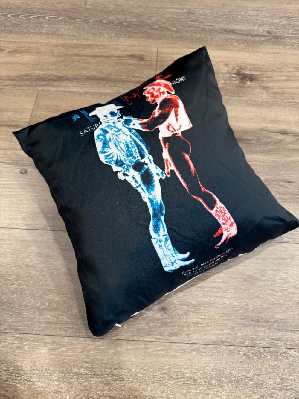 Westwood inspired Punk Cowboys cushion cover.